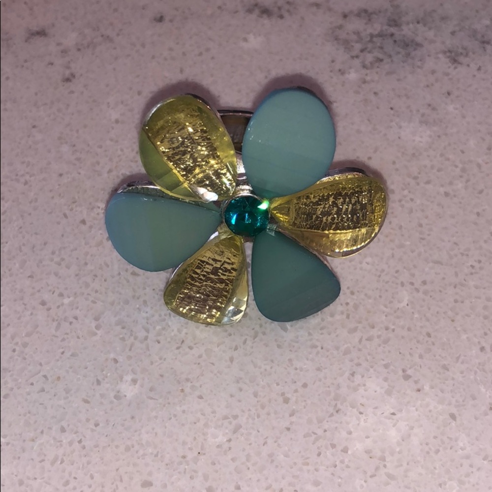 flower statement ring